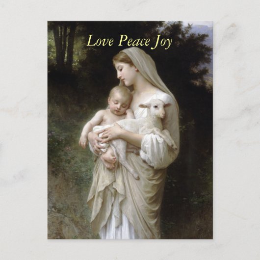 Onschuld van Bougeureau, kerstbriefkaarten Feestdagenkaart (Voorkant)