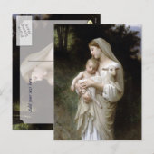 Onschuld van Bougeureau, kerstbriefkaarten Feestdagenkaart (Voorkant / Achterkant)