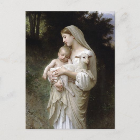 Onschuld van Bougeureau, kerstbriefkaarten Feestdagenkaart (Voorkant)