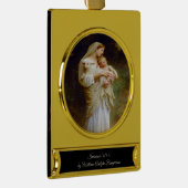 Onschuld van Bouguereau Verguld Banner Ornament (Rechts)