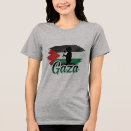 Onschuld van Gaza: een stille bloesem Tri-Blend Shirt