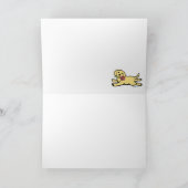 Onschuldig geel labrador puppy dank u bedankkaart (Binnen)