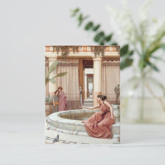 Onschuldige amusement briefkaart (Staand voorkant)