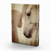 Onschuldige Band – Kind en Paarden Kunst Fotoblokken (Rechts)