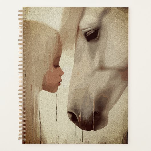 Onschuldige Band – Kind en Paarden Kunst Planner (Voorkant)