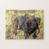Onschuldige Bruine Puppy Legpuzzel (Horizontaal)