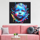 Onschuldige dromen - AI op het werk Canvas Afdruk (Insitu (Woonkamer))