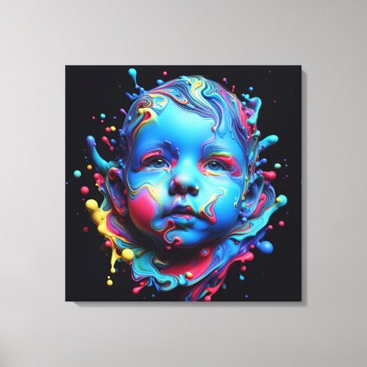 Onschuldige dromen - AI op het werk Canvas Afdruk (Voorkant)