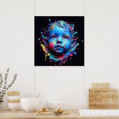 Onschuldige dromen - AI op het werk Poster (Keuken)