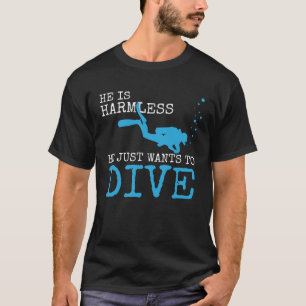 Onschuldige duiker Watersport Duiken T-shirt