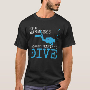 Onschuldige duiker Watersport Duiken T-shirt