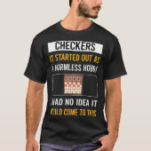 Onschuldige Hobby Checkers T-shirt (Voorkant)