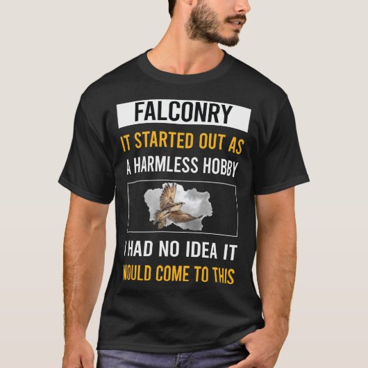 Onschuldige Hobby Falconry Falconer T-shirt (Voorkant)