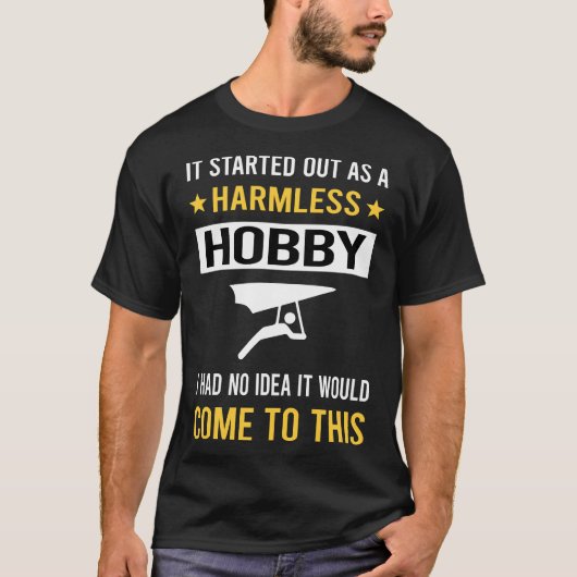 Onschuldige Hobby Hang Gliding Glider T-shirt (Voorkant)