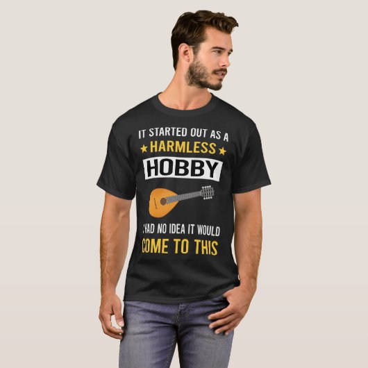 Onschuldige Hobby Mandolin T-shirt (Voorkant volledig)
