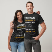 Onschuldige hobby neurobiologie neurobioloog t-shirt (Unisex)