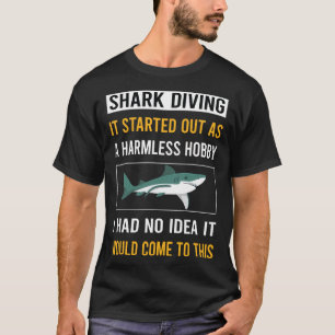 Onschuldige Hobby Shark Duiken Duiker T-shirt