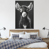 Onschuldige monochromatische minimalistische Baby Canvas Afdruk (Insitu (Slaapkamer))