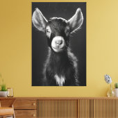 Onschuldige monochromatische minimalistische Baby Canvas Afdruk (Insitu (Woonkamer))