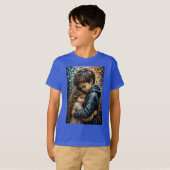 Onschuldige Omhelzing 3D Mozaïek Wandkunst T-shirt (Voorkant volledig)