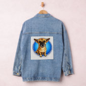 Onschuldige puppyogen hond denim jas jacket (Hangar)