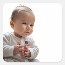 onschuldige toekomst vierkante sticker