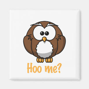 Onschuldige uil - "Hoo me?" Magneet