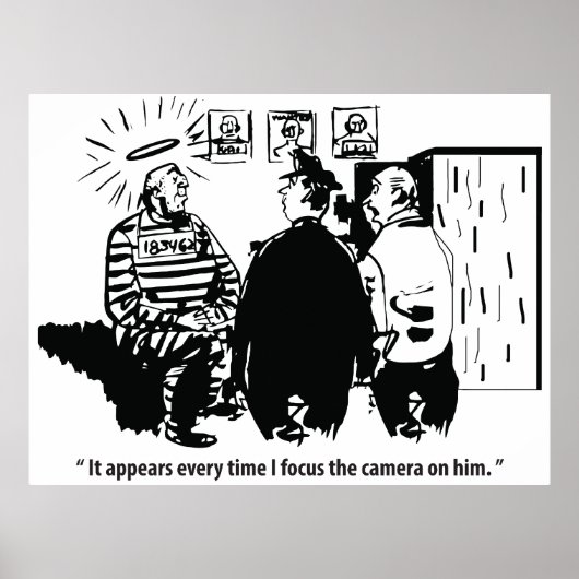 Onschuldige Veroordeelde, Camerafocus, Grappige Vi Poster (Voorkant)