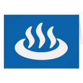 Onsen ♨ Hot Spring 温 泉 Japans teken (Voorkant Horizontaal)