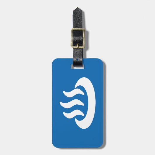 Onsen ♨ Hot Spring 温 泉 Japans teken Bagagelabel (Voorkant verticaal)