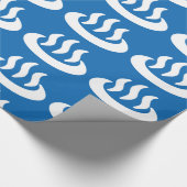 Onsen ♨ Hot Spring 温 泉 Japans teken Cadeaupapier (Hoek)