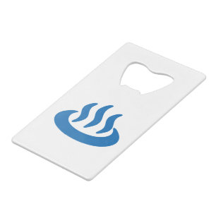 Onsen ♨ Hot Spring 温 泉 Japans teken Creditkaart Flessenopener