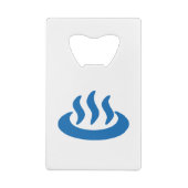 Onsen ♨ Hot Spring 温 泉 Japans teken Creditkaart Flessenopener (Achterkant)
