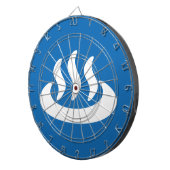 Onsen ♨ Hot Spring 温 泉 Japans teken Dartbord (Voorkant Rechts)