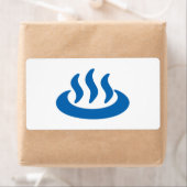 Onsen ♨ Hot Spring 温 泉 Japans teken Etiket (Insitu)