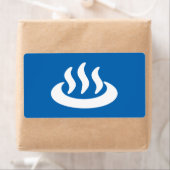 Onsen ♨ Hot Spring 温 泉 Japans teken Etiket (Insitu)