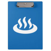 Onsen ♨ Hot Spring 温 泉 Japans teken Klembord (Voorkant)