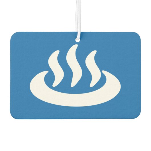 Onsen ♨ Hot Spring 温 泉 Japans teken Luchtverfrisser (Achterkant)