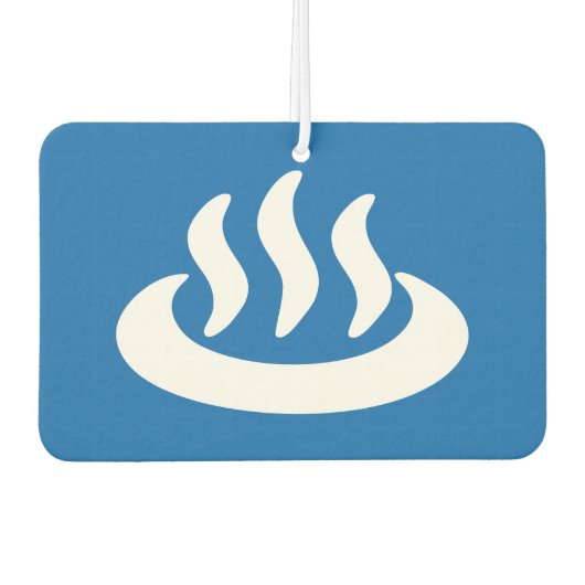 Onsen ♨ Hot Spring 温 泉 Japans teken Luchtverfrisser (Voorkant)