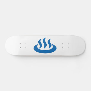 Onsen ♨ Hot Spring 温 泉 Japans teken Persoonlijk Skateboard
