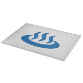 Onsen ♨ Hot Spring 温 泉 Japans teken Snijplank (Hoek)