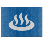 Onsen ♨ Hot Spring 温 泉 Japans teken Snijplank (Voorkant)