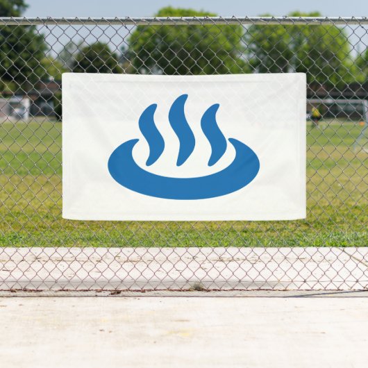 Onsen ♨ Hot Spring 温 泉 Japans teken Spandoek (Insitu)