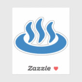 Onsen ♨ Hot Spring 温 泉 Japans teken Sticker (Vel)