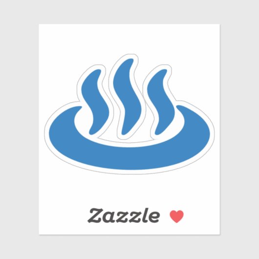 Onsen ♨ Hot Spring 温 泉 Japans teken Sticker (Vel)