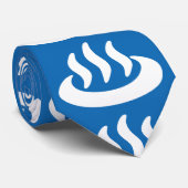 Onsen ♨ Hot Spring 温 泉 Japans teken Stropdas (Opgerold)