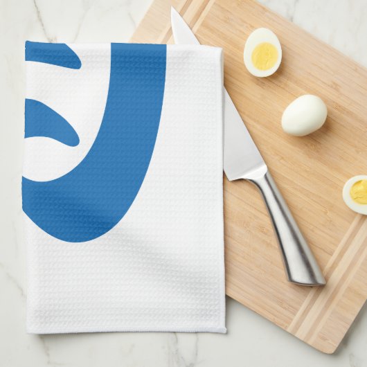 Onsen ♨ Hot Spring 温 泉 Japans teken Theedoek (Quarter Fold)