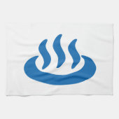 Onsen ♨ Hot Spring 温 泉 Japans teken Theedoek (Horizontaal)