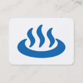 Onsen ♨ Hot Spring 温 泉 Japans teken Visitekaartje (Achterkant)