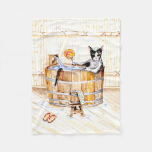 Onsen Kat NIET DISTURB Fleece Deken